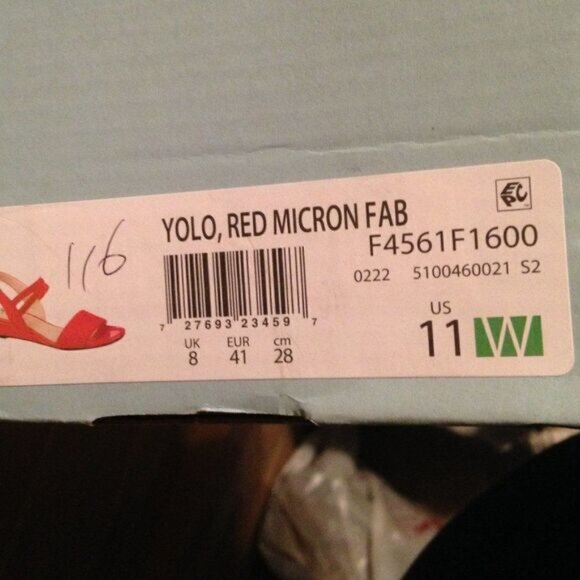 LifeStride Yolo Ankle Strap Sandals Red 11W NWT - Picture 2 of 3